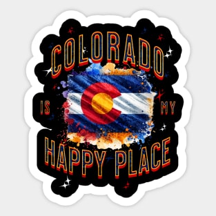 Colorado is my happy place Sticker